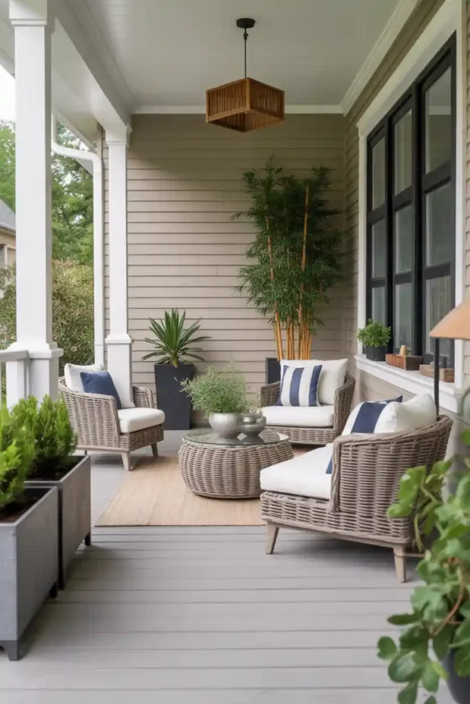Modern Minimalist-back porch ideas