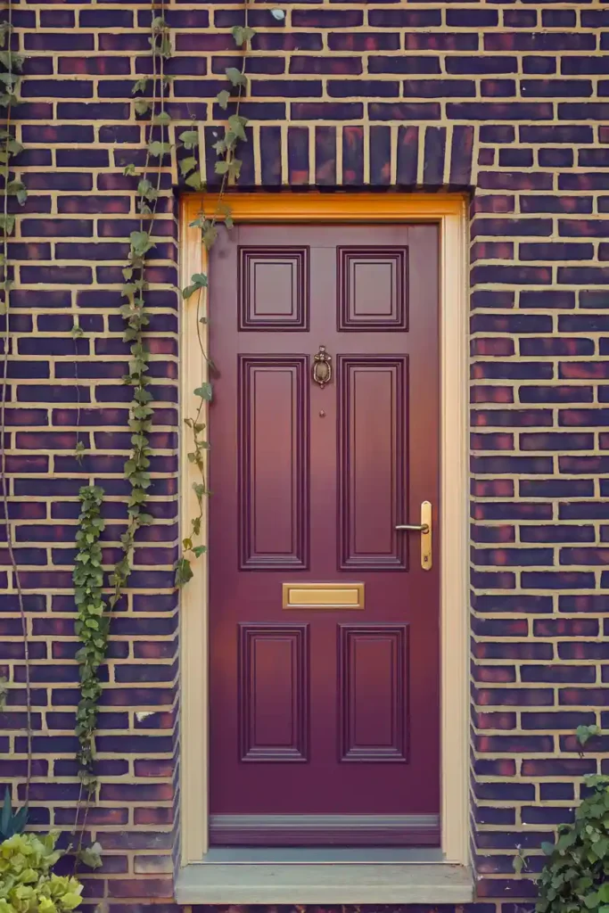 Moody Plum-best front door colors ideas