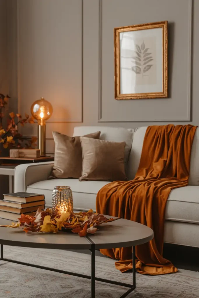 Neutral Color Palette Perfection-classy halloween decor ideas