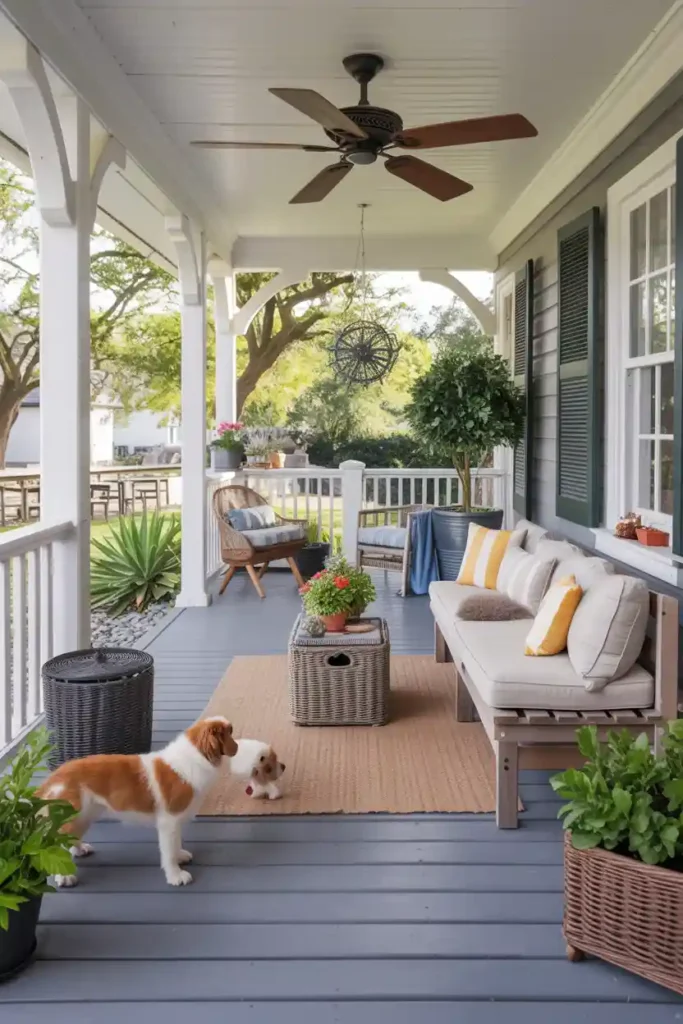 Pet-Friendly Paradise-back porch ideas