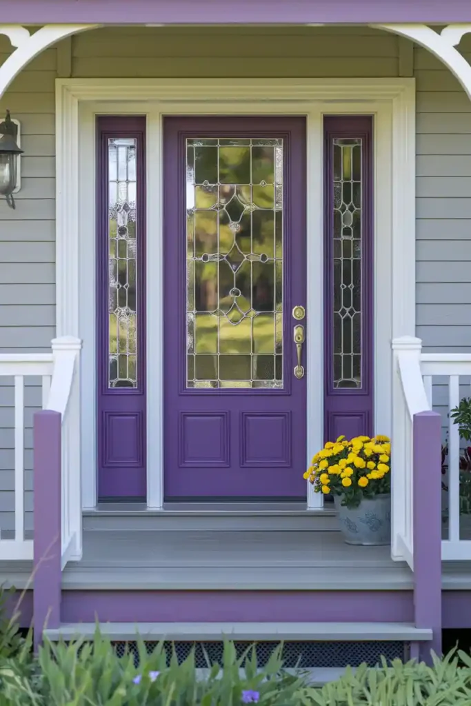 Royal Purple-best front door colors ideas