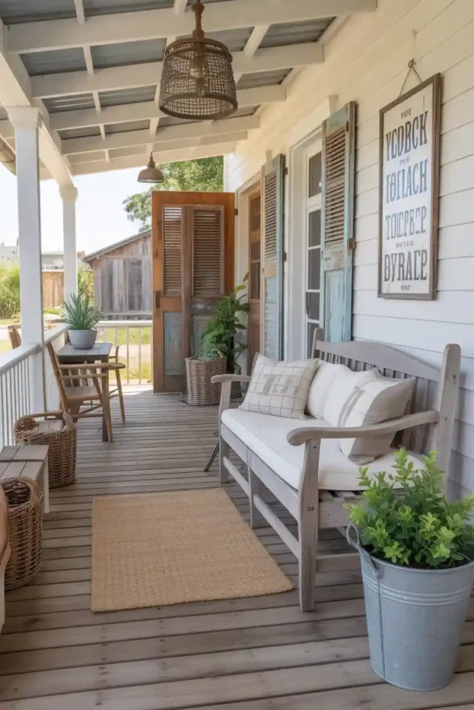 Rustic Retreat-back porch ideas