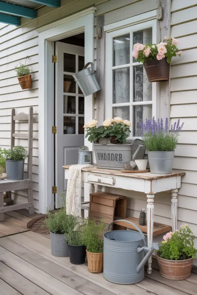 Shabby Chic Garden Station-Front Porch Ideas