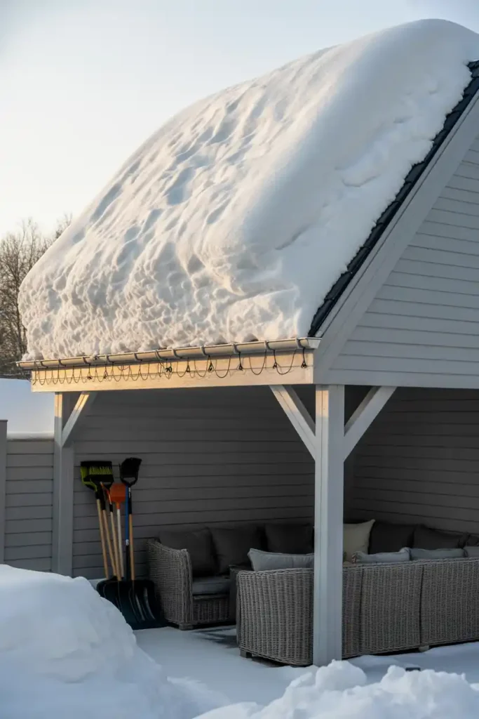 Snow-Load Resistant Pitched Roof