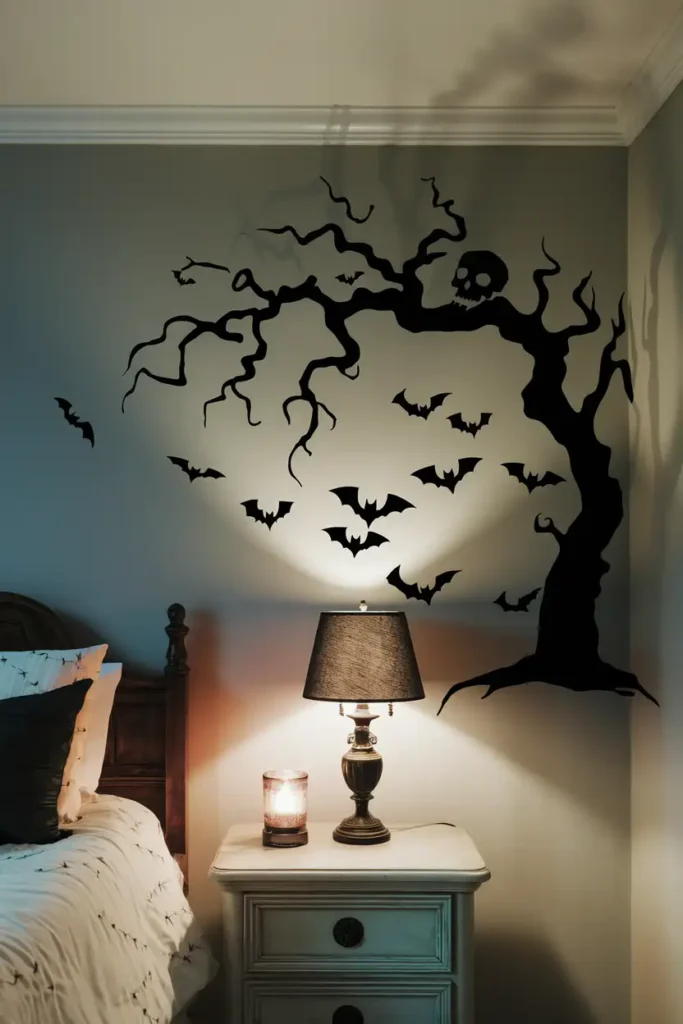 Spooky Silhouette Projectors-spooky halloween bedroom decor
