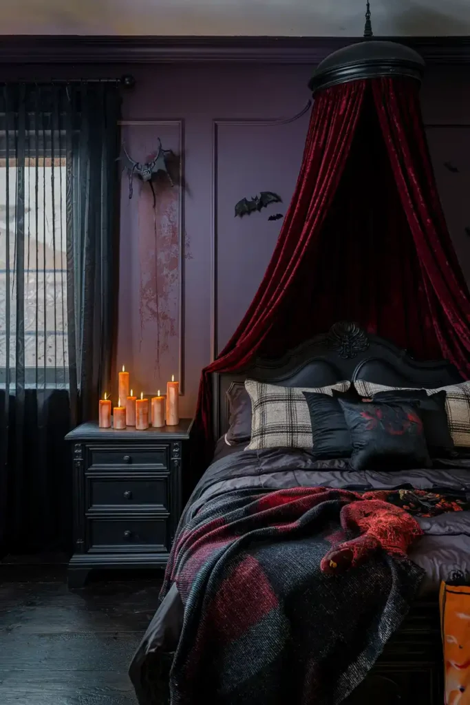 Spooky Sleep Sanctuary-halloween apartment decorations
