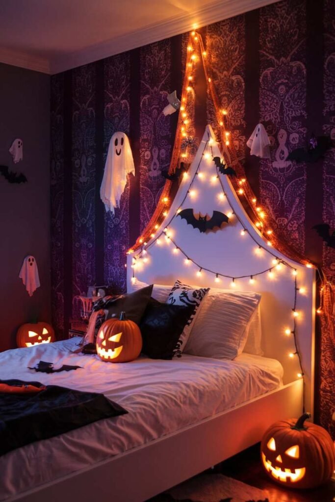 Spooky String Light Installations