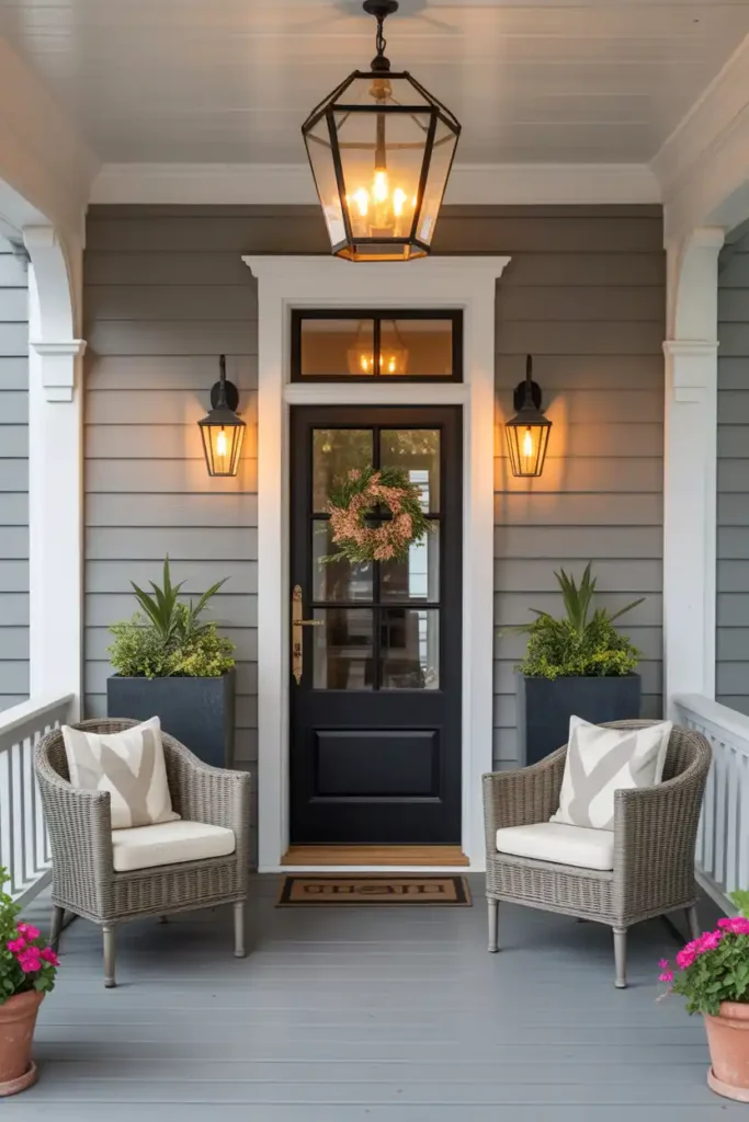 Statement Lighting Feature-Front Porch Ideas