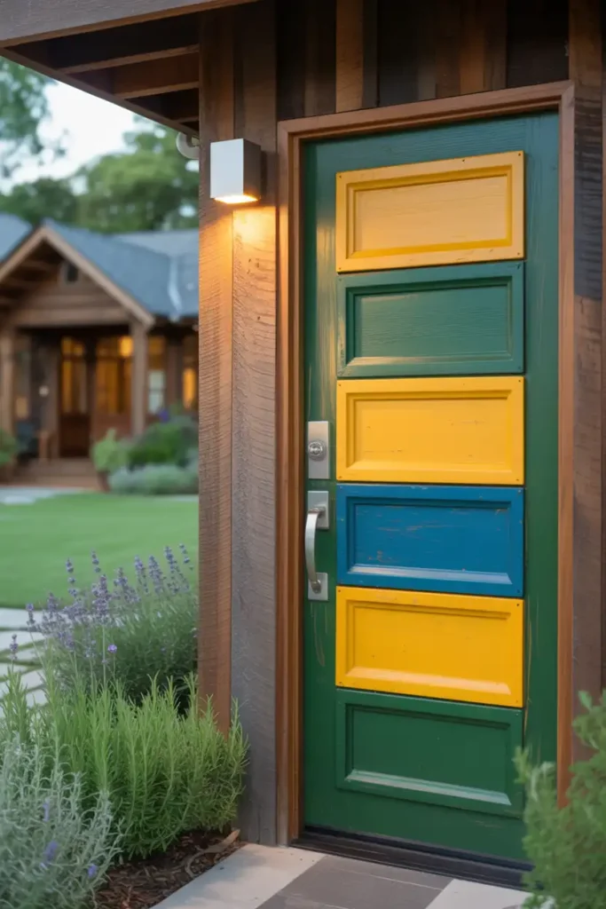Sustainable Material Choices-modern front door design ideas