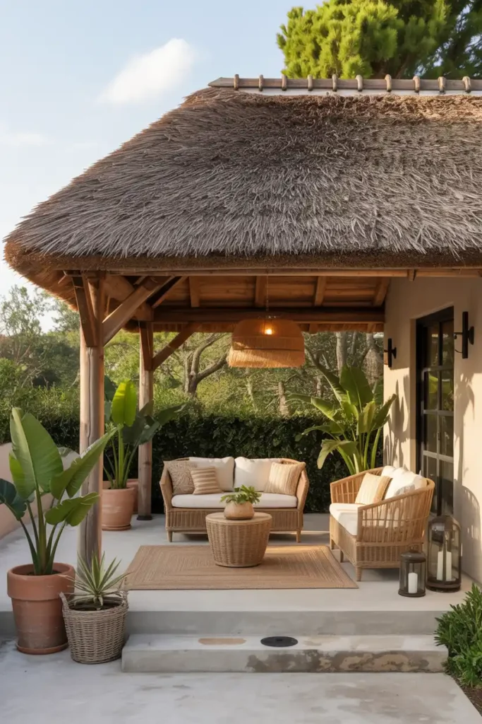 Thatched Roof Extension