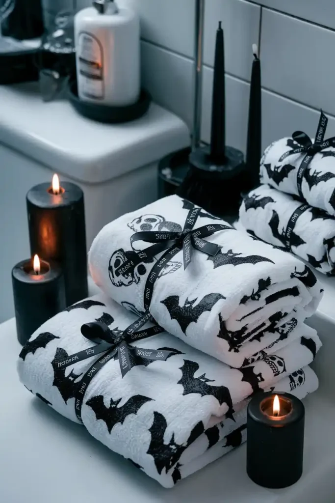 Towel Transformation-halloween apartment decorations