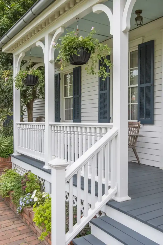 Traditional White Picket Paradise-porch railing ideas