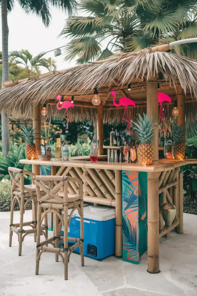 Tropical Tiki Bar-outdoor patio ideas