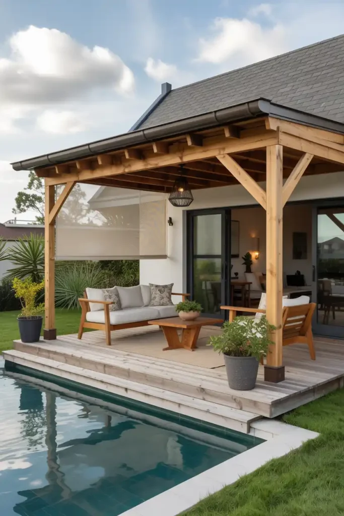 Wind-Resistant Low Profile Design-patio roof extension ideas