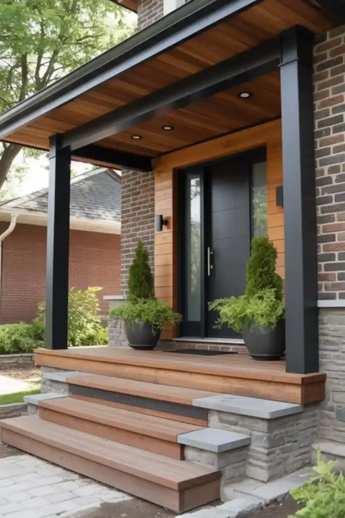 steel columns-Front Porch Column Ideas
