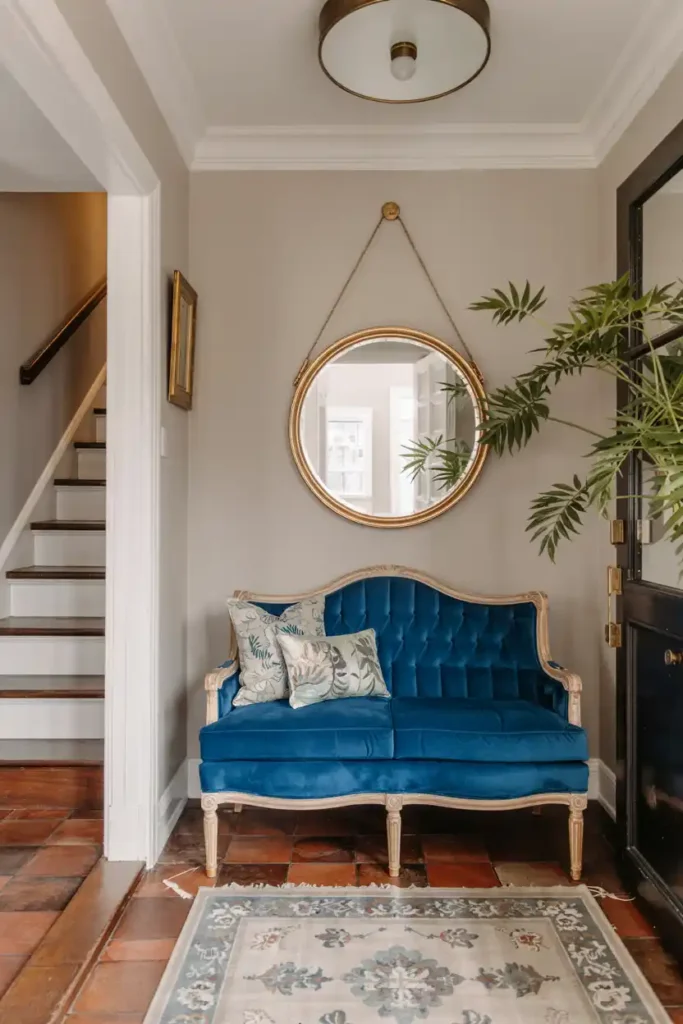 A Pop of Color with a Chic Sofa