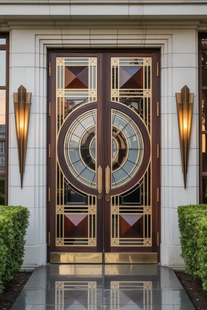 Art Deco Entry Door-luxury entrance door design