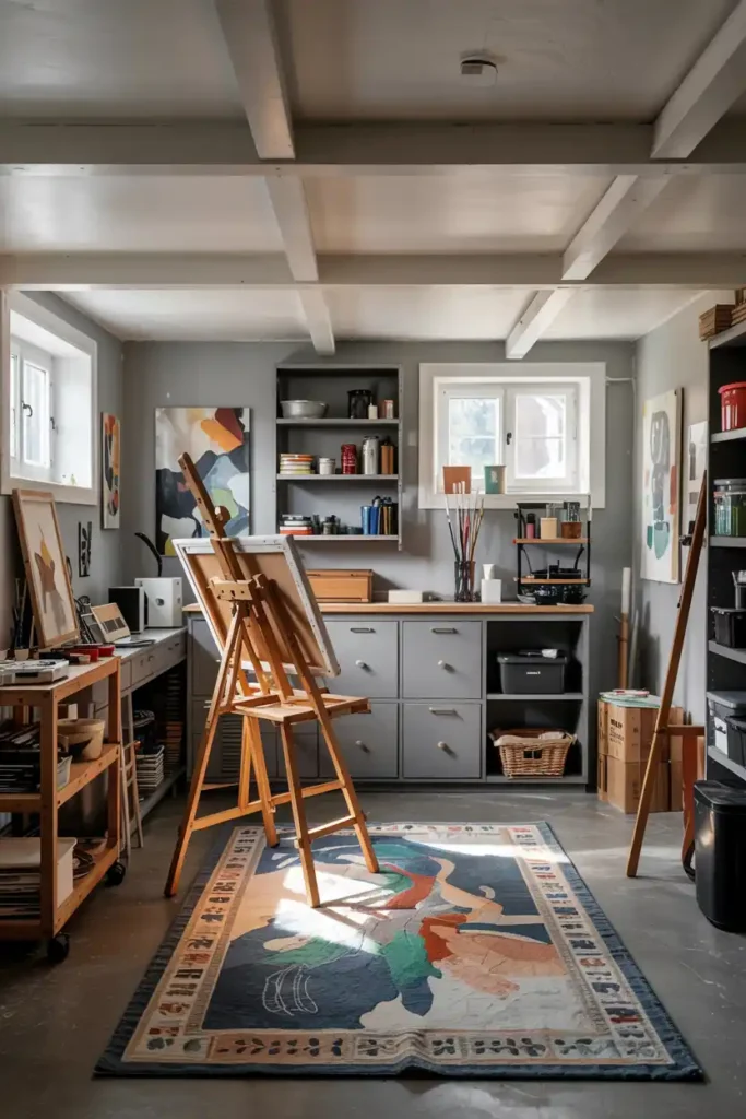Art Studio Escape-basement design ideas