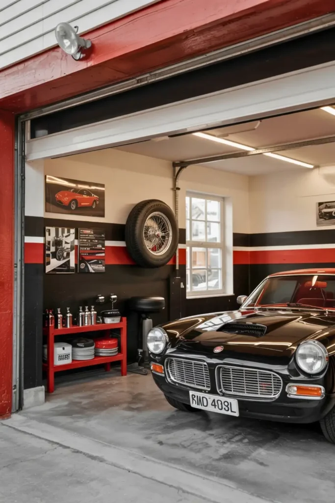 Black and Red Classic Racing Inspired