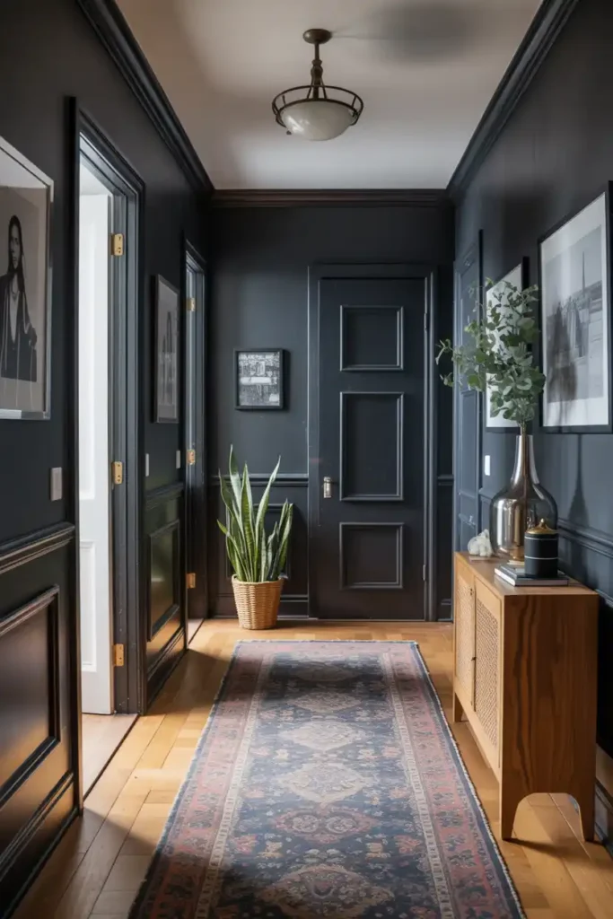 Black-hallway paint