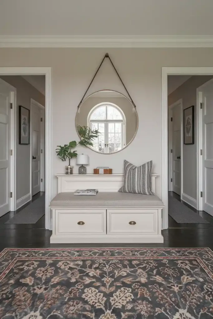 Classic Storage Bench-entryway bench decor ideas