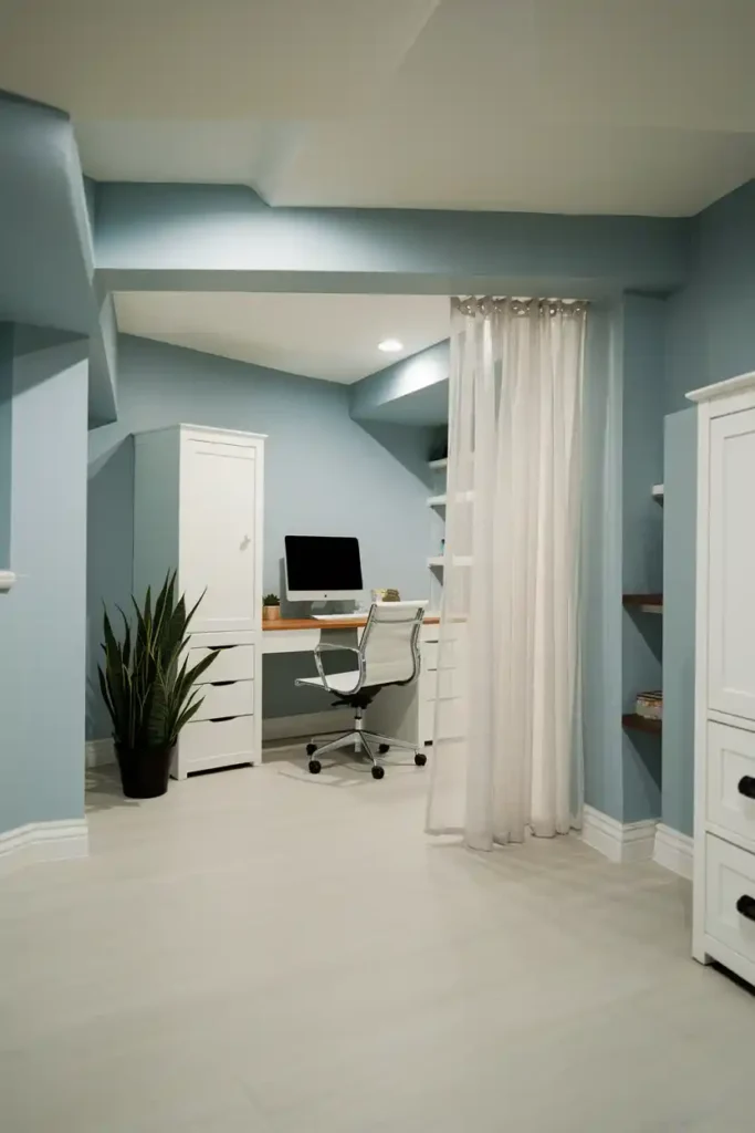 Cloud Blue-basement paint colors