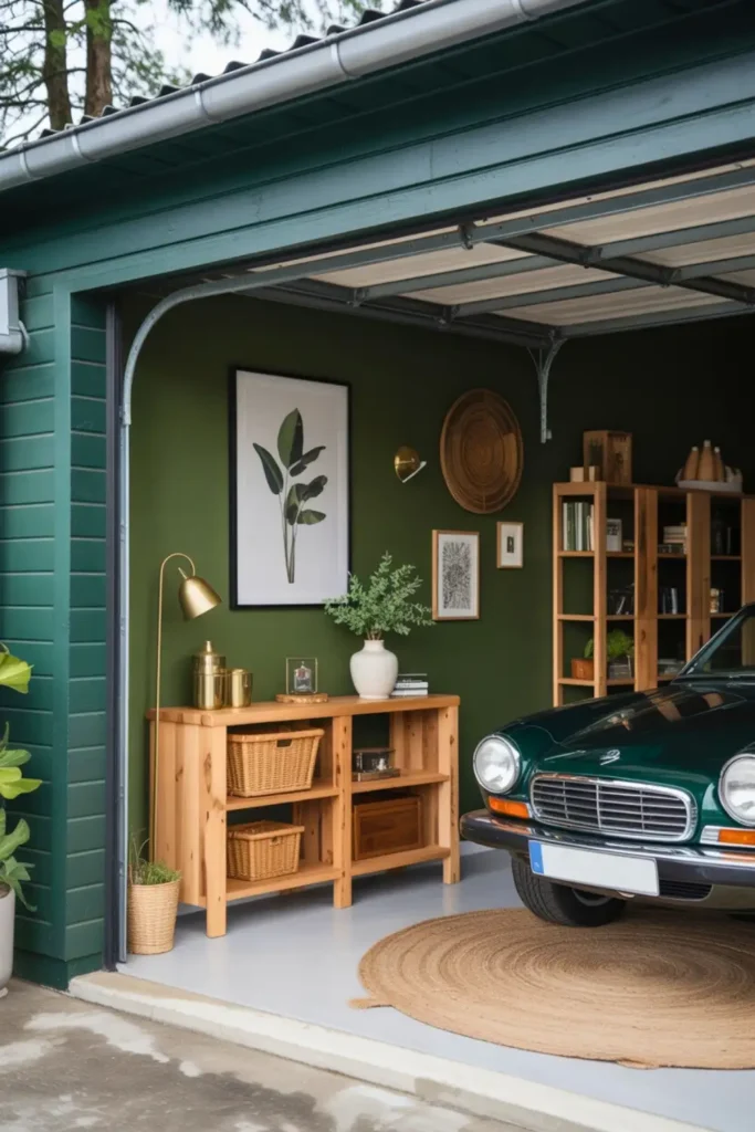 Dark Green-garage paint colors