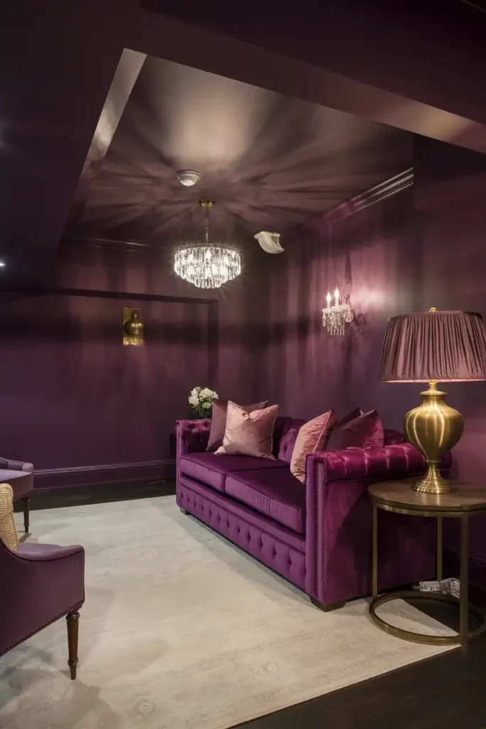 Deep Plum-basement paint colors