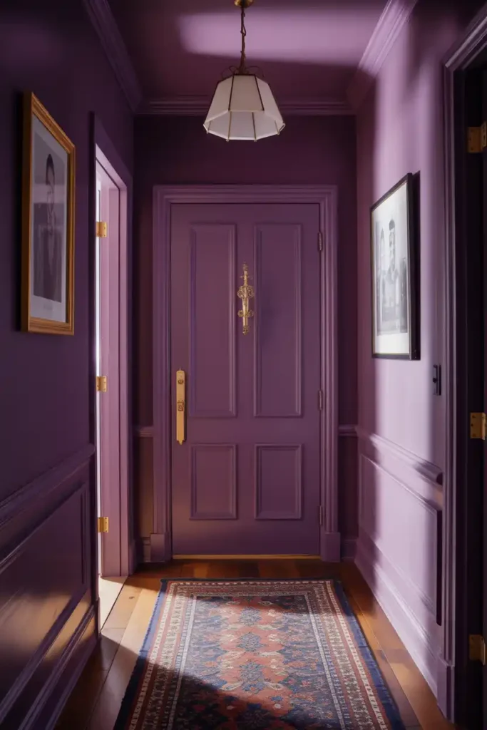Deep Plum-entryway paint