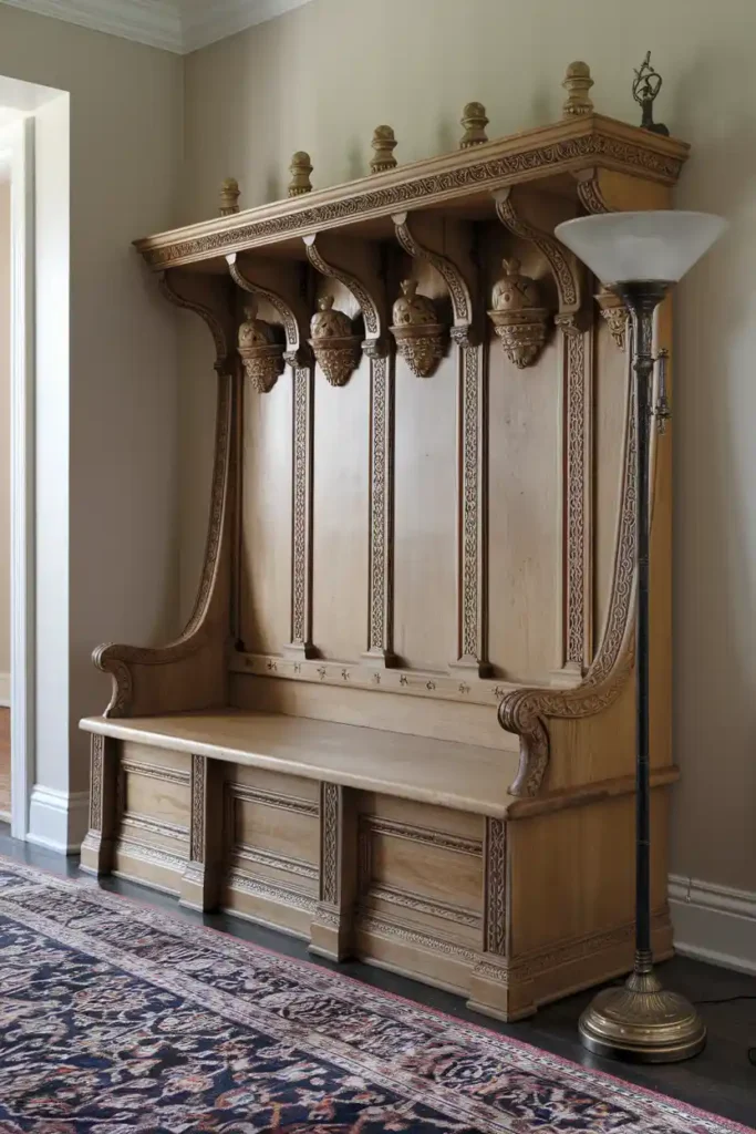 Elegant High-Back Bench