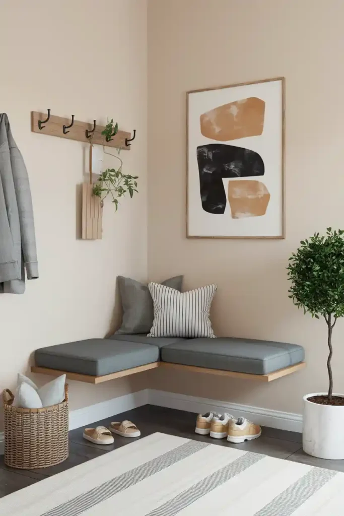 Floating Corner Bench