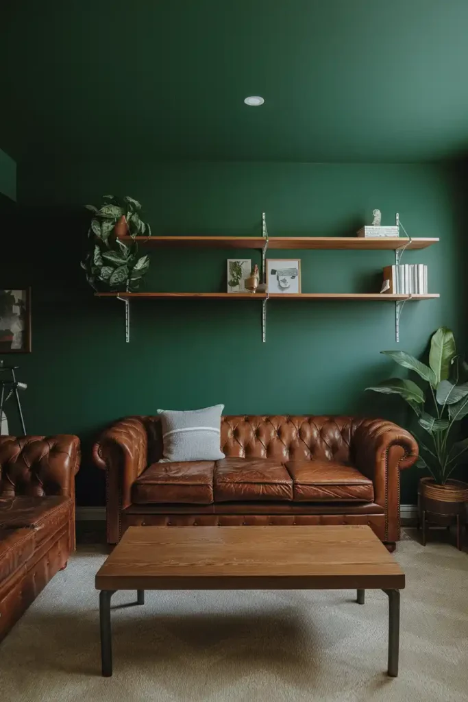 Forest Green-basement paint colors