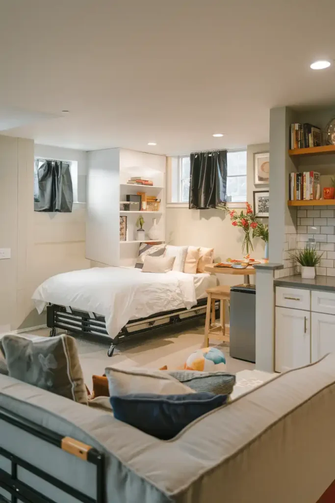 Guest Suite That Doesnt Feel Like a Basement-basement design ideas