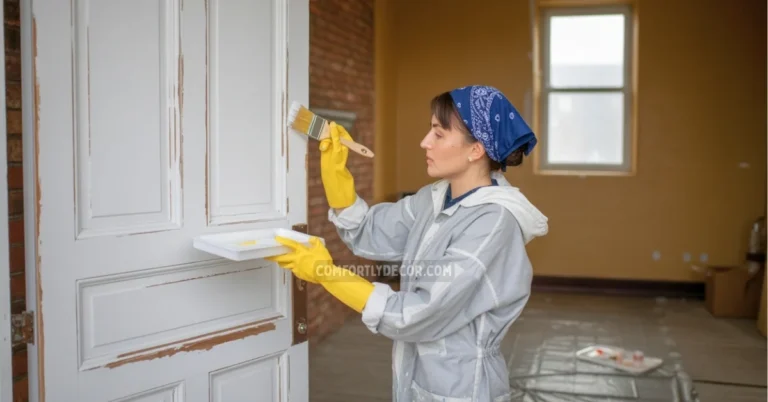 How to paint stained wood doors white