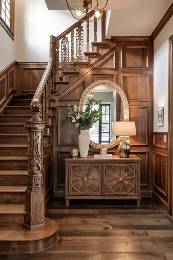 Intricate Wood Detailing-Luxury Entryway