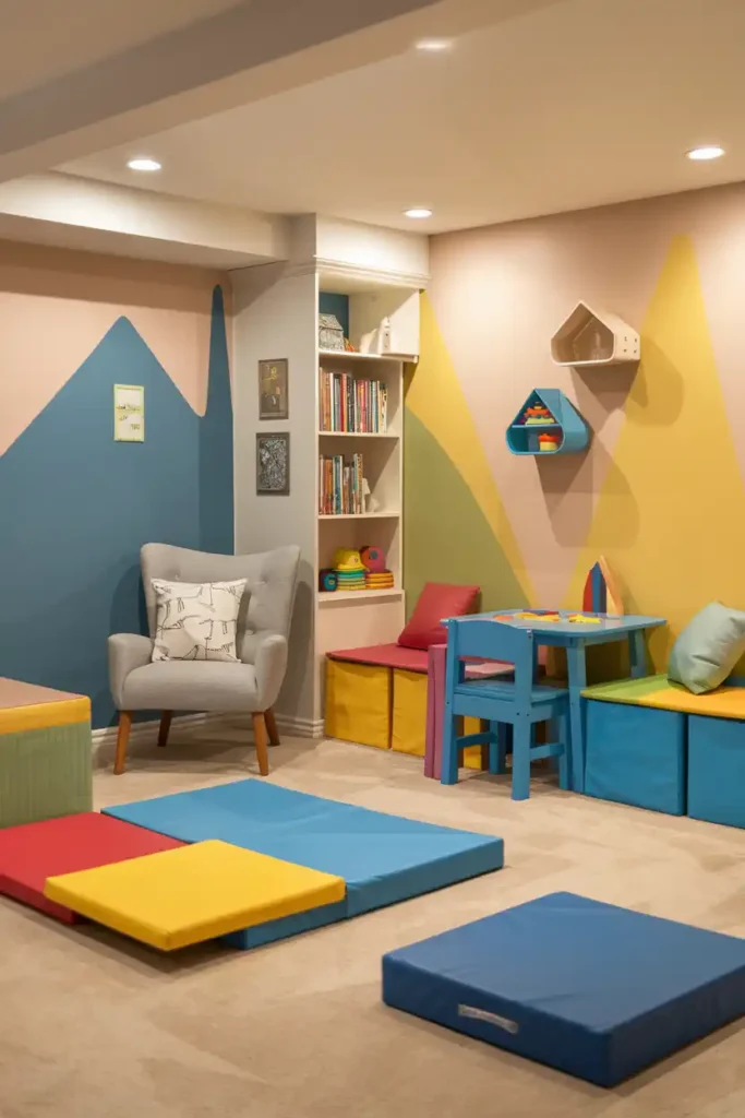 Kids Adventure Playroom-basement design ideas