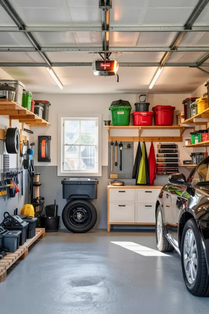 Light Gray and White-garage paint colors