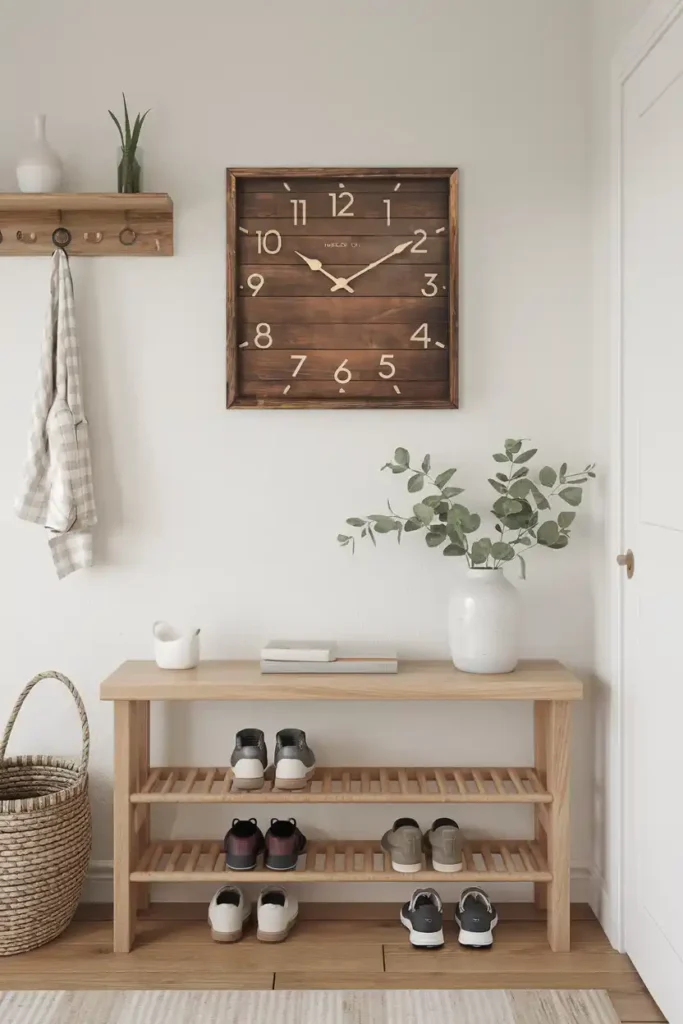 Minimalist Wall Clock-japandi entryway idea