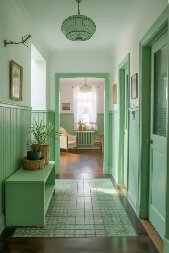 Mint Green-hallway color scheme