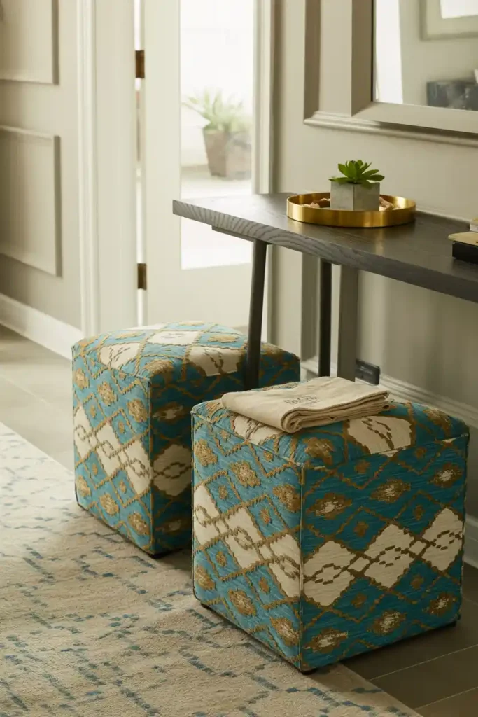 Modern Mix-and-Match-entryway bench decor ideas