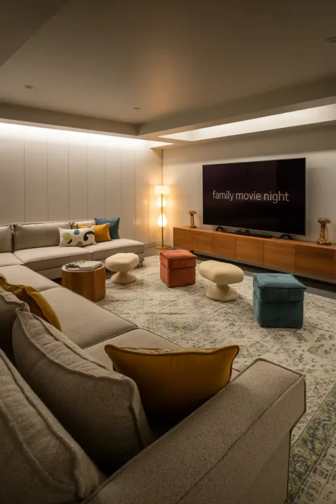 Multi-Purpose Family Room-basement design ideas