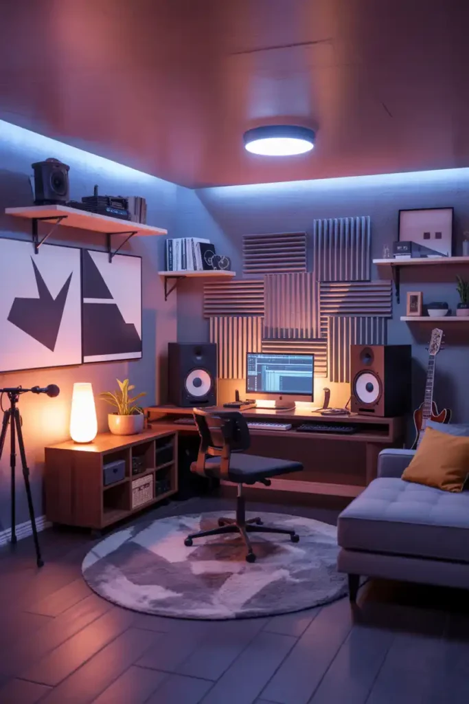 Music Studio That Actually Sounds Good-basement design ideas
