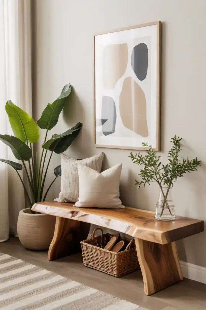 Organic Live-Edge Bench