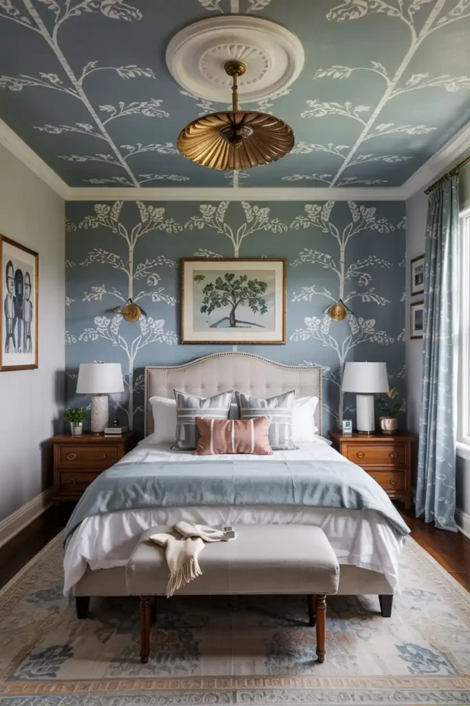 Pay Attention to the Fifth Wall-guest bedroom ideas