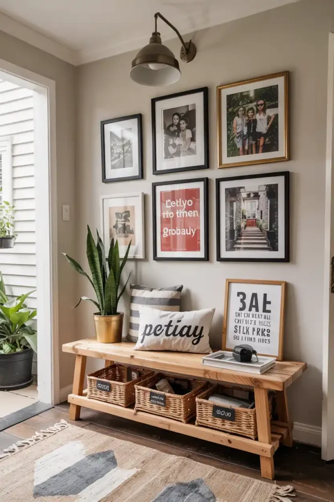 Personal Gallery Wall-entryway accent wall