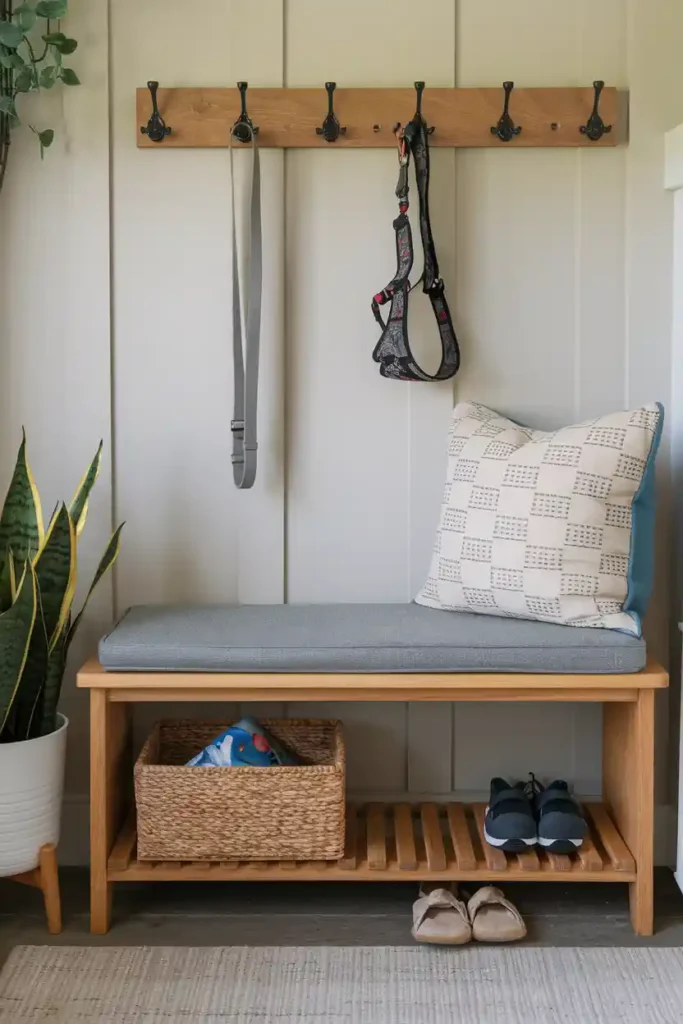 Pet-Friendly Perch-entryway bench decor ideas