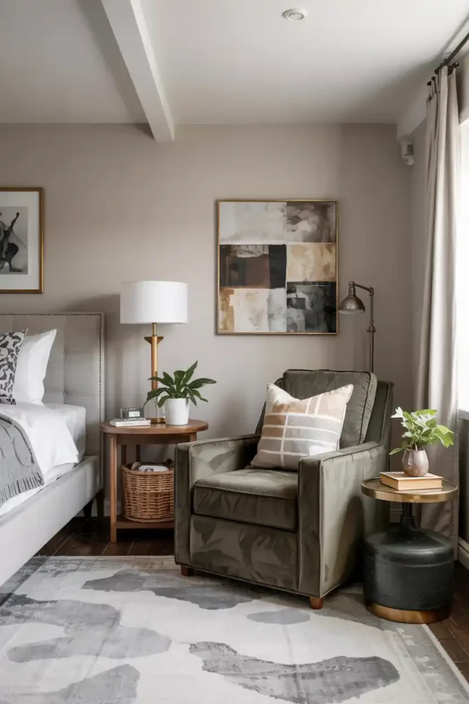 Provide a Small Seating Area-guest bedroom ideas