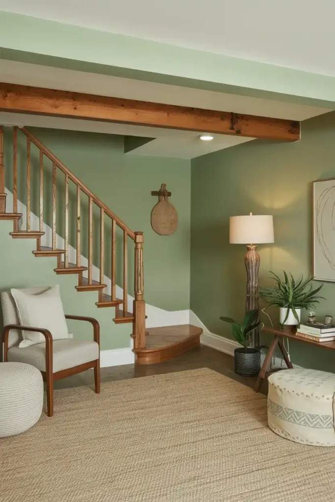 Sage Green-basement paint colors
