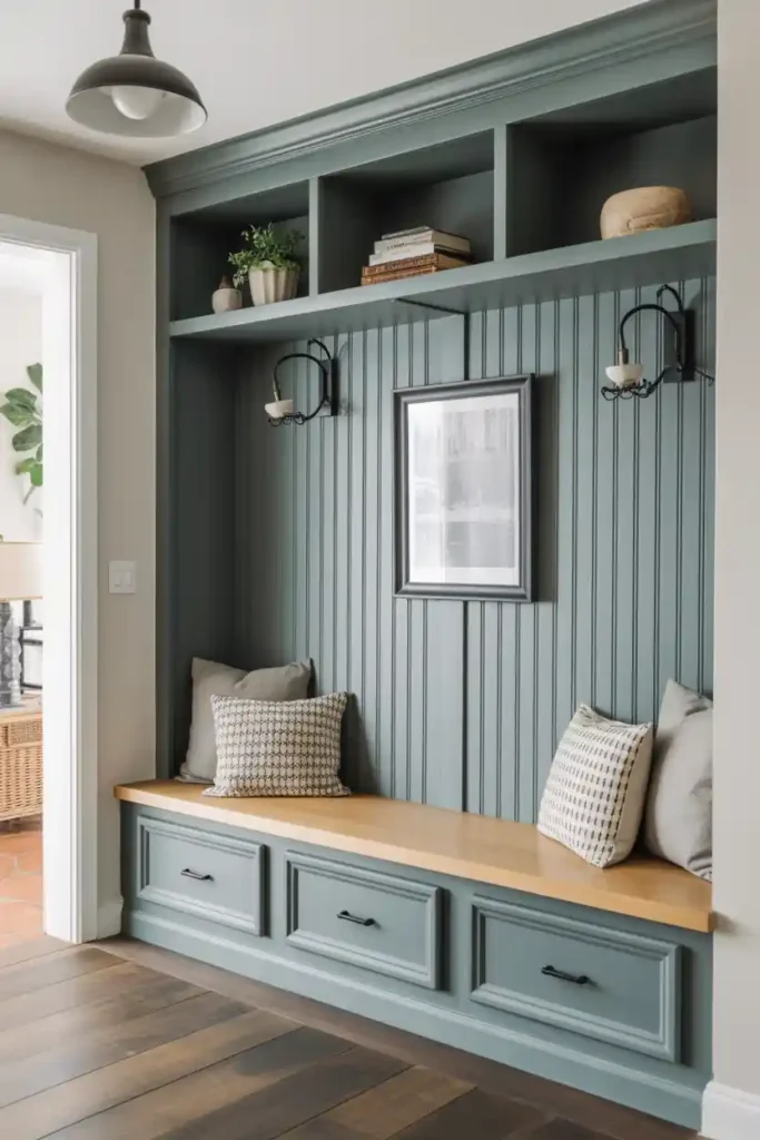 Smart Built-In Bench-entryway bench decor ideas