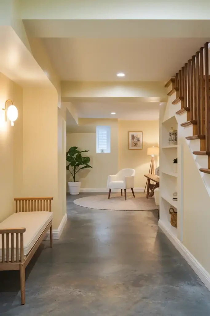 Soft Cream-basement paint colors